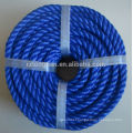 3 strand PE twist rope for ship mooring rope